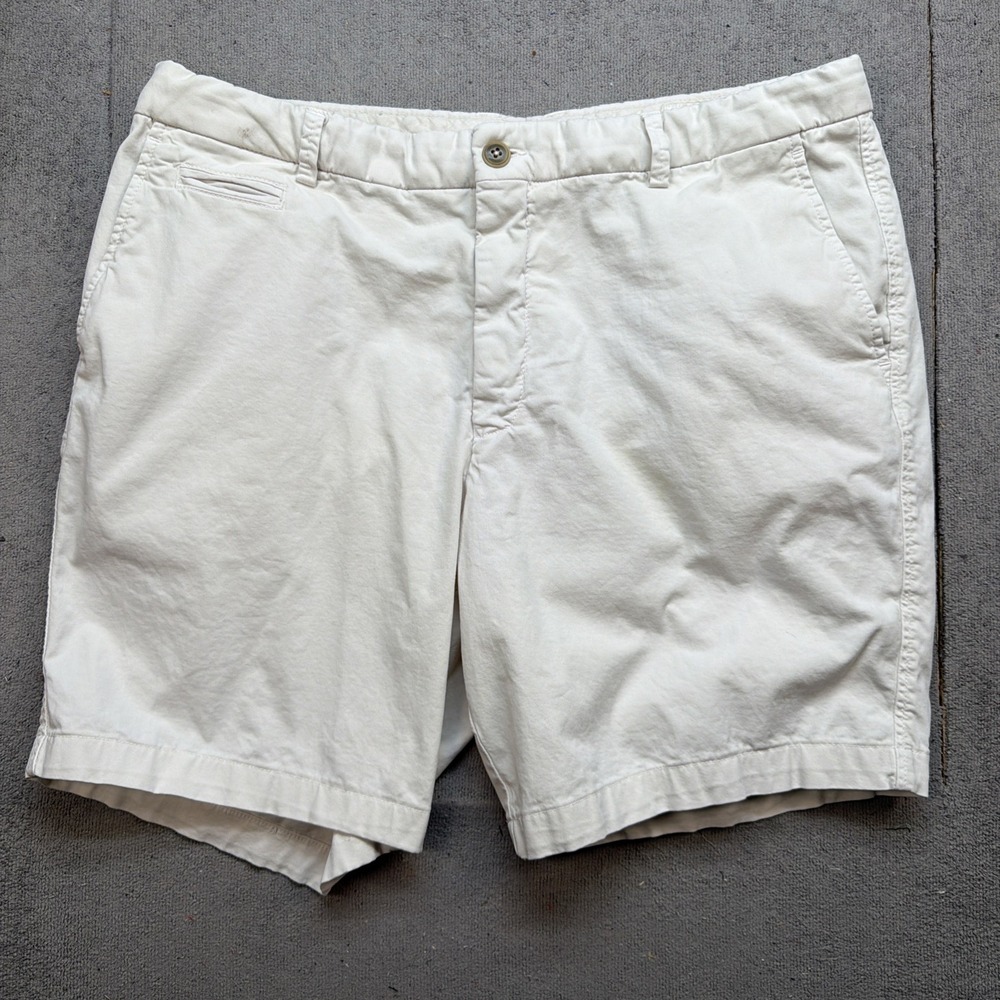 Andover Shop Ballin Men's Chino‎ Shorts Bone Stretch Classic Fit 38